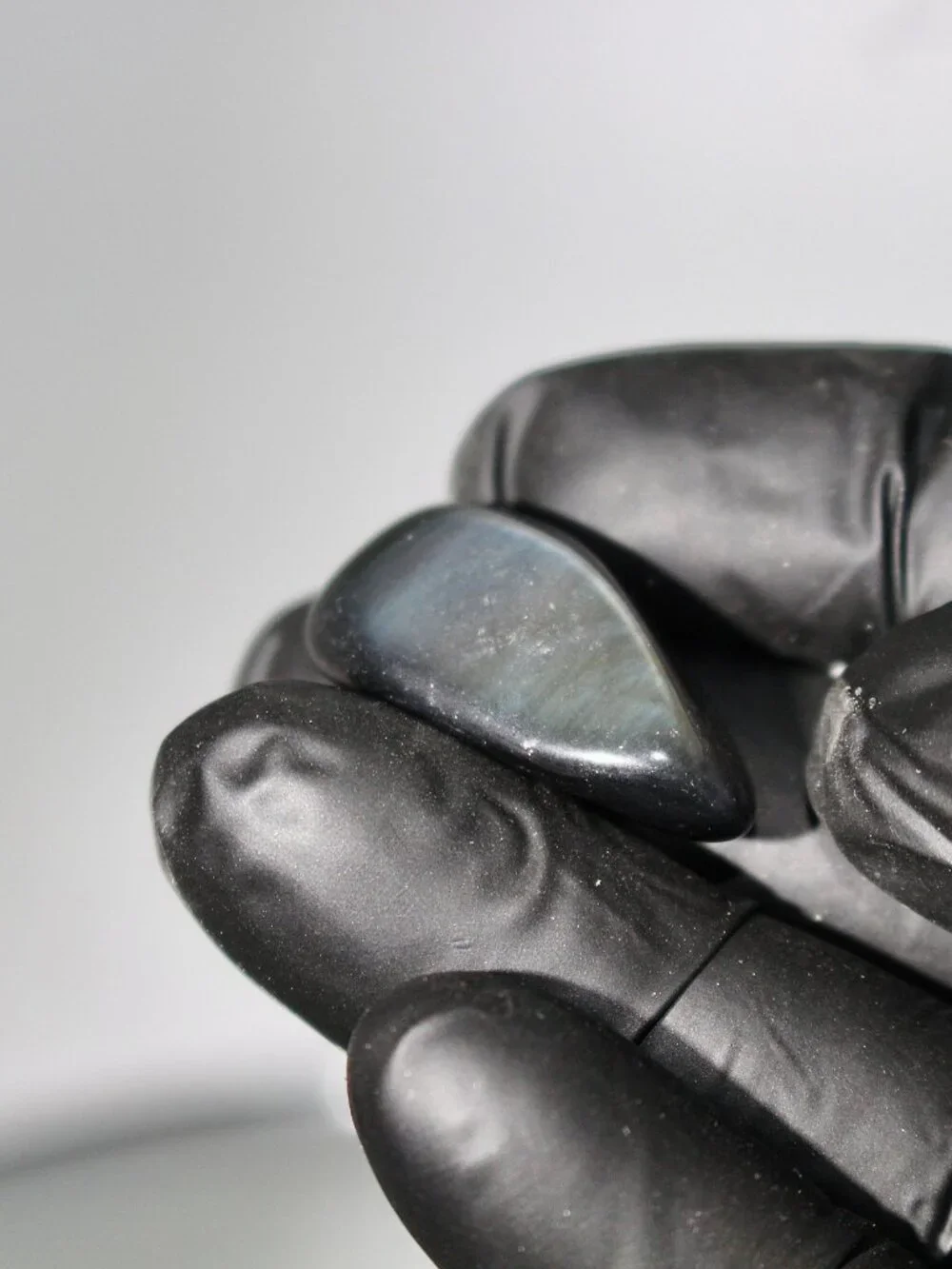 5.0g Blue Old Stock Rainbow Obsidian Polished Davis Creek California Rare Stone